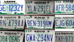 Nigeria number plates licence