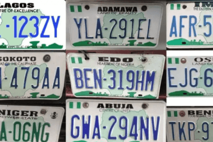 Nigeria number plates licence