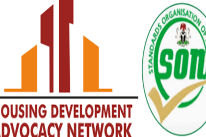 The Housing Development Advocacy Network (HDAN) has pledged its support to the Standards Organisation of Nigeria (SON)